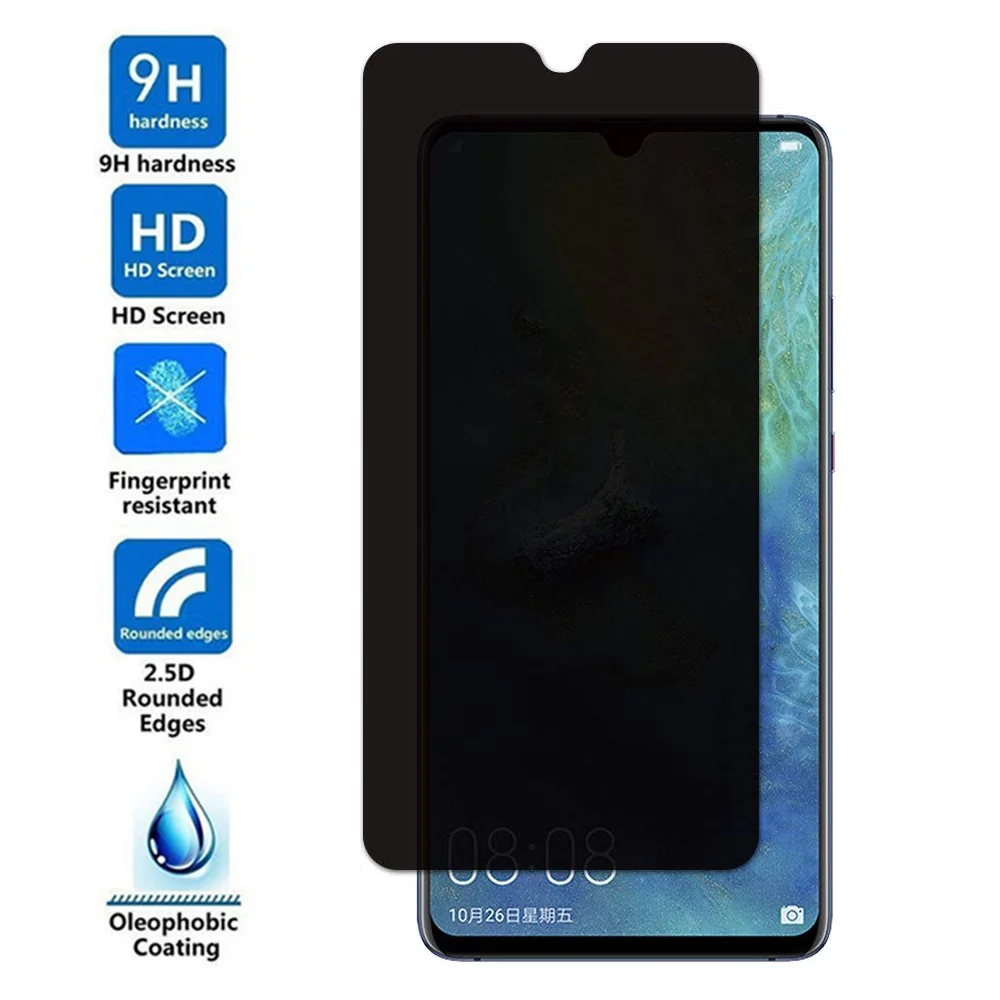 Закаленное стекло 2.5D для Huawei Mate 20 X антишпионская Защитная пленка 20X защита экрана