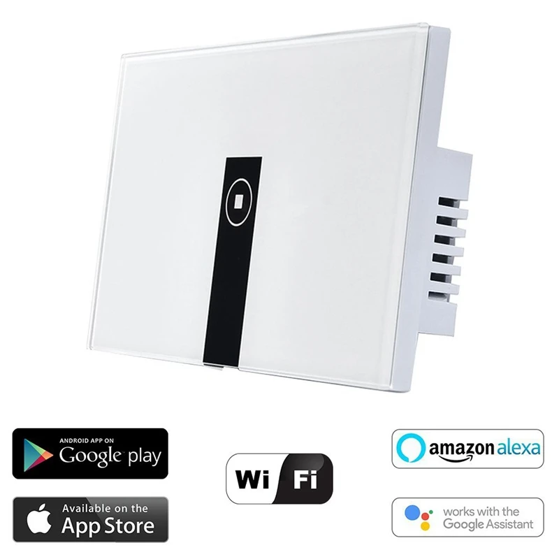 For Alexa WiFi Smart Light Switch In-Wall Wireless On/Off Wall Timing Voice App Remote Control Compatible with | Обустройство дома