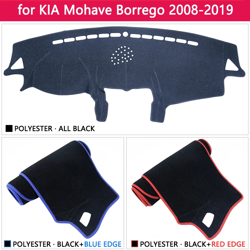 Для Kia Mohave Borrego 2008 ~ 2019 Противоскользящий коврик на приборную панель