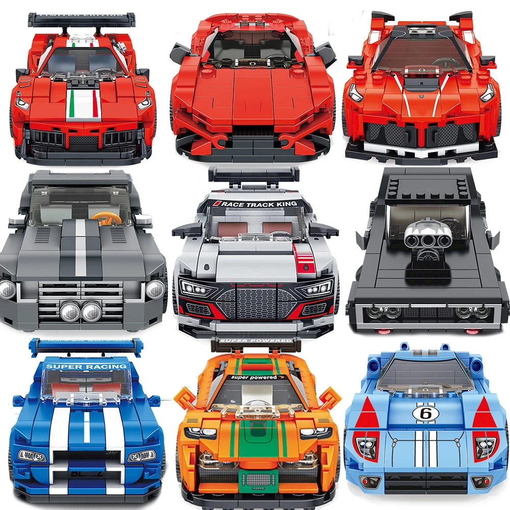 Скоростные чемпионы наборы супергоночных моделей строительные блоки игрушки