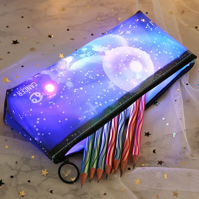 Звездное небо кавайный пенал школьные принадлежности креативный trousse scolaire stylo пеналы школьные принадлежности материал escolar