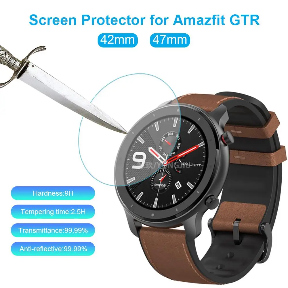 Для Huami Amazfit GTR 42 мм/47 мм спортивные Смарт часы прозрачное закаленное стекло 9H 2.5D