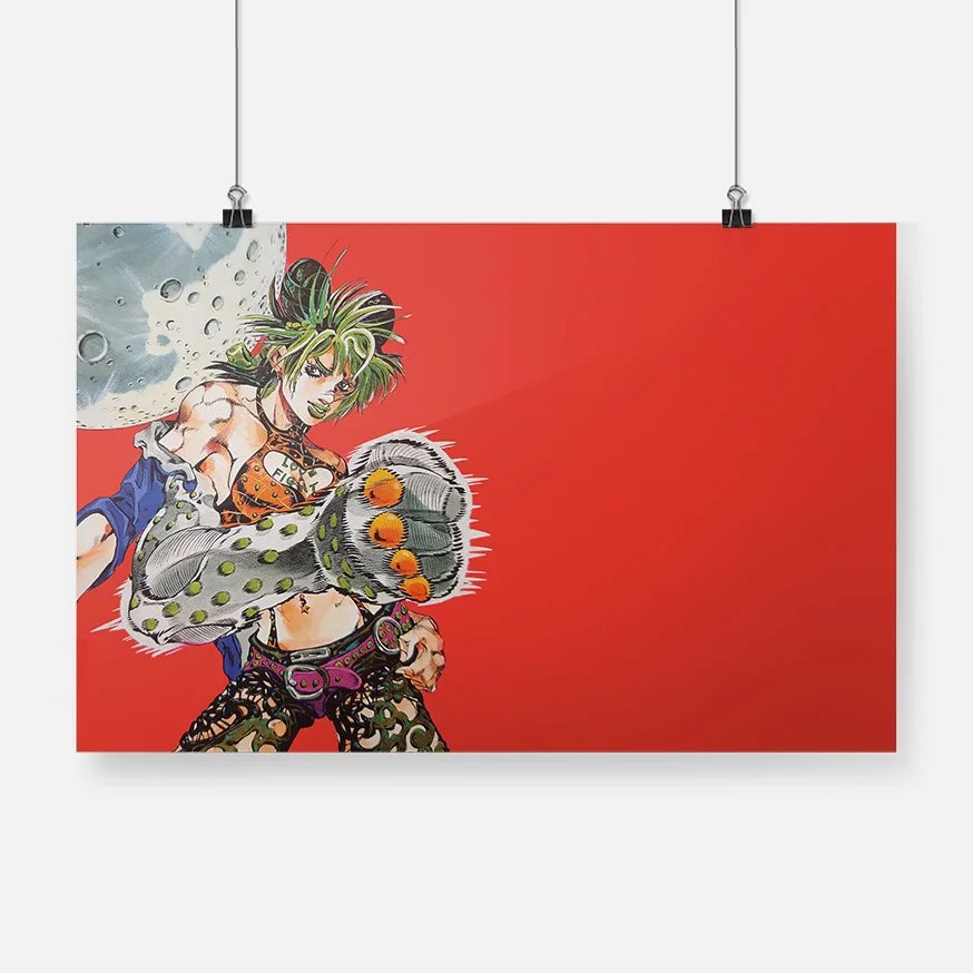 

Canvas Painting Jojo Bizarre Part Anime Jolyne Cujoh Poster Wall Art Decor Living Room Bedroom Study Home Decor Print Framework