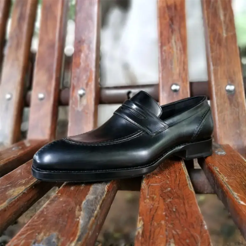 Sipriks мужские мокасины из натуральной кожи итальянская обувь на заказ Goodyear