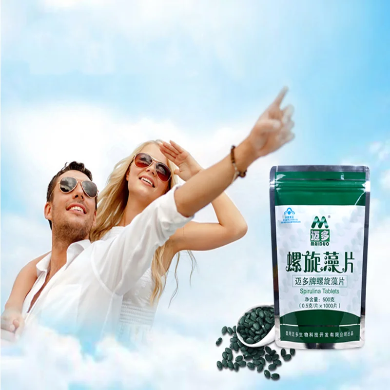 Спирулина в таблетках 100% натуральная против усталости потери веса усиление