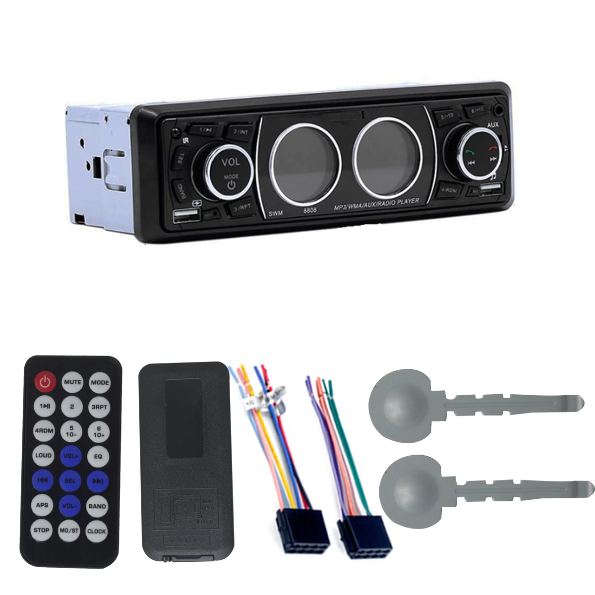 

Bluetooth-compatible Player RV Camper Bus Van Radio MP3 Player USB Stereo Audio Receiver AUX AM FM Radio Car Trailer Music Goods