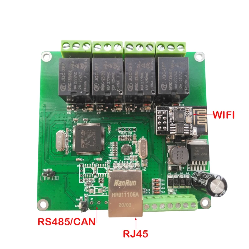 Умный Wi-Fi коммутатор dtwвервера ESP32 плата реле Ethernet Domoticz Home Assistant openHAB RS485 порты TCP UDP