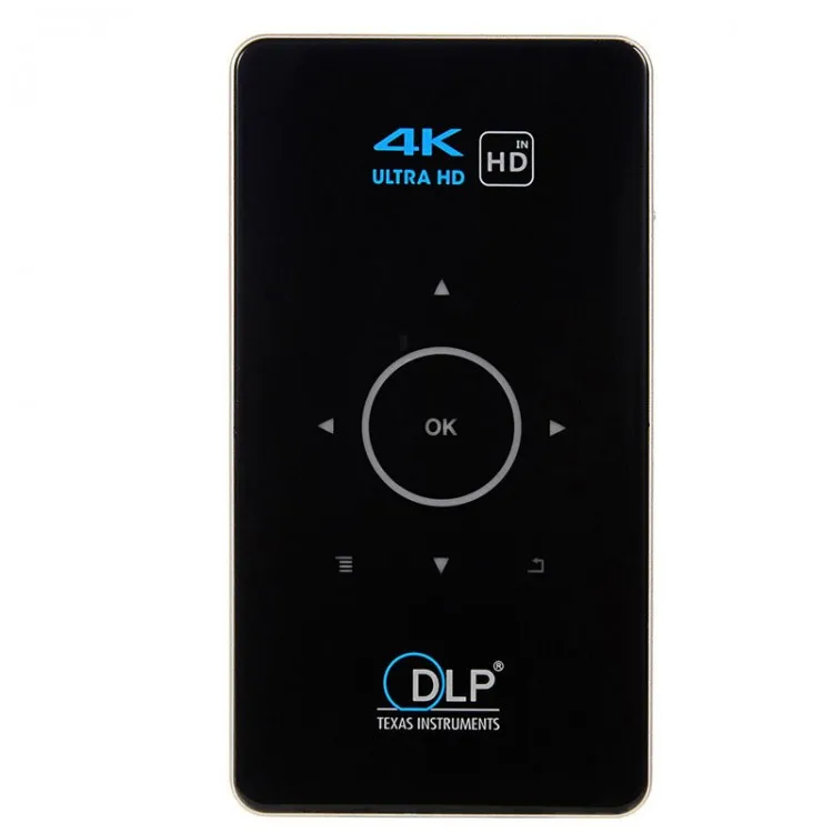 

Карманный мини-проектор DLP, 854*480, 1 Гб + 8 Гб памяти, Двойной Wi-Fi, Android, HD, 4K, светодиодный проектор для дома