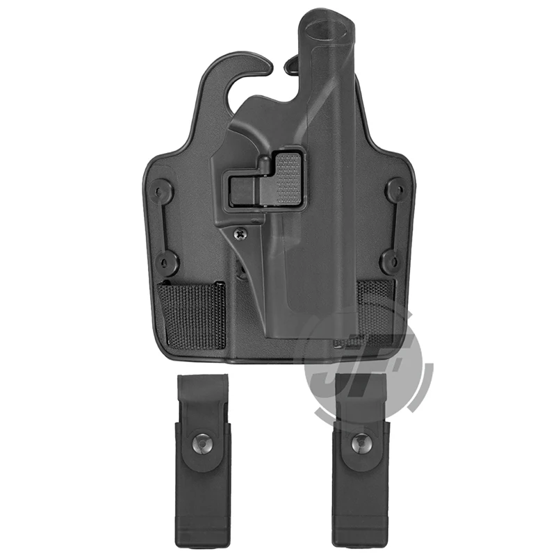 

Tactical Serpa Level 2 Auto Lock Duty Right Hand Leg Thigh Quick Pistol Holster w/ 2x Magazine Pouch For Glock 17 19 22 23 31 32