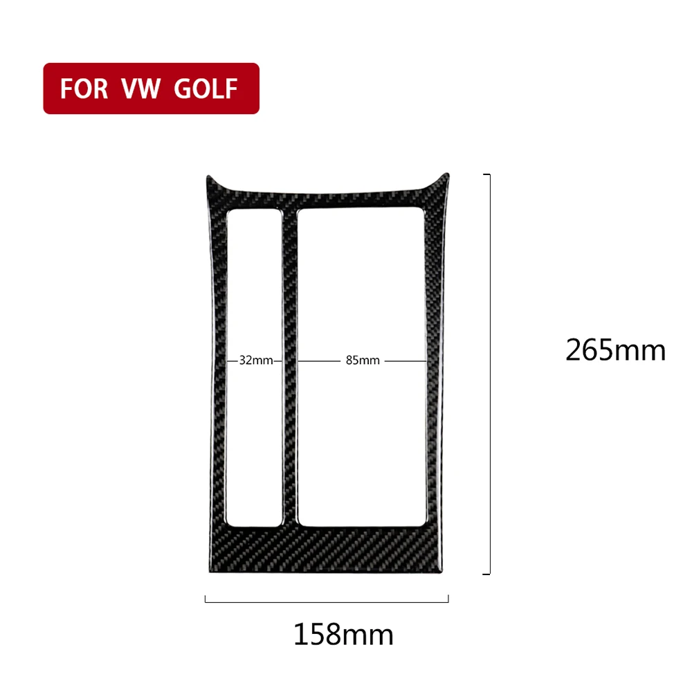

Car Console Cup Panel Carbon Fibre Stickers for Volkswagen VW Golf 7 GTI R GTE GTD MK7 2013-2017 Auto Interior LHD Accessories