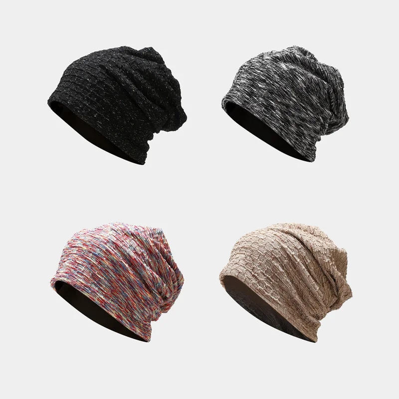 New Fisherman Beanie Women 2021 Winter Hats Beanies Tie Dyed Street Men Hip Hop Cap Wool Knitted Caps