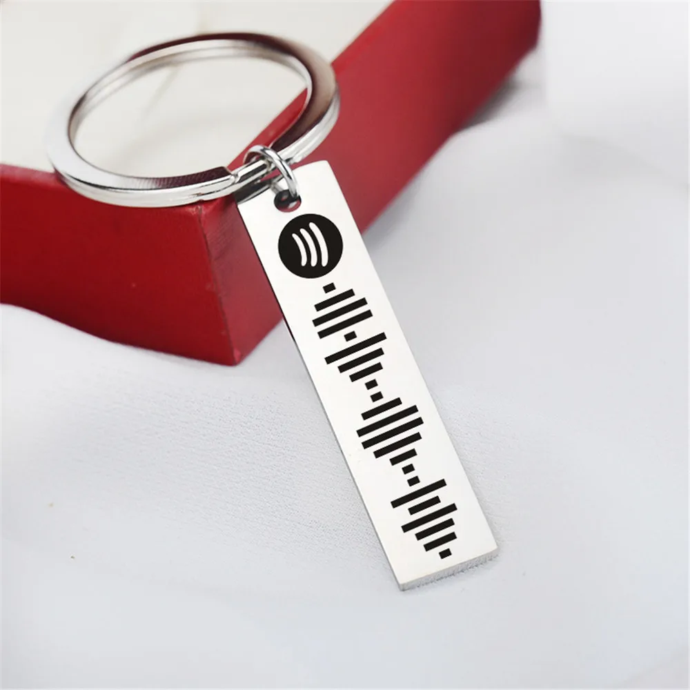 Брелок мужской/женский из нержавеющей стали с лазерной гравировкой | Украшения и