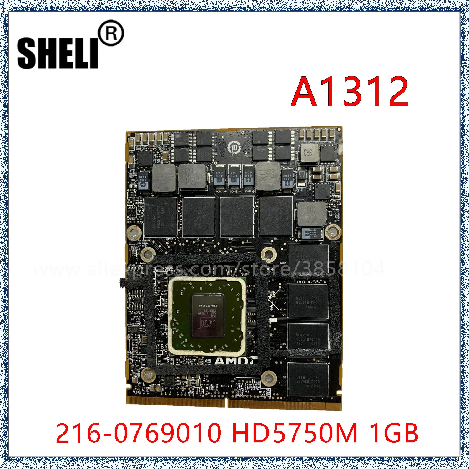Для видеокарты iMac 27 &quot2010 A1312 HD5750 HD5750M GDDR5 1 ГБ 216-0769034 216-0769023 216-0769010 |