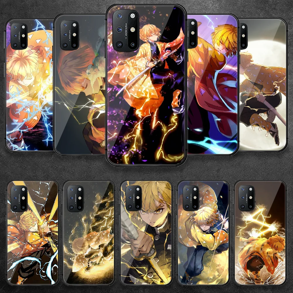 

Demon Slayer Zenitsu Agatsuma Tempered Glass Phone Case Cover For Oneplus Oppo Realme A53 Find X 2 3 5 6 7 8 9 T Pro Nord Gt Neo