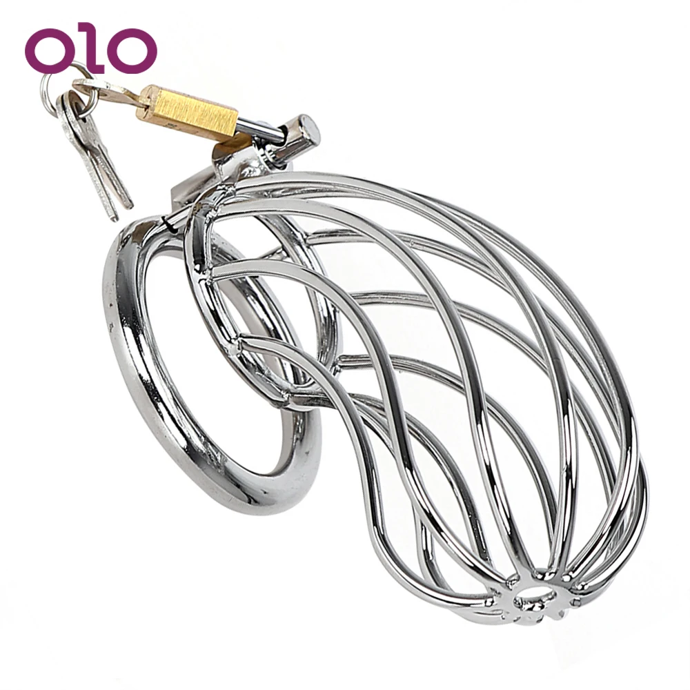 OLO кольцо верности для пениса пояс из нержавеющей стали Блокируемый пенис втулка