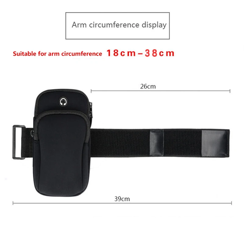 

Universal 6.5" Running Armband Phone Case Holder High Quality Phone Bag Jogging Fitness Gym Arm Band for iPhone Samsung Huawei