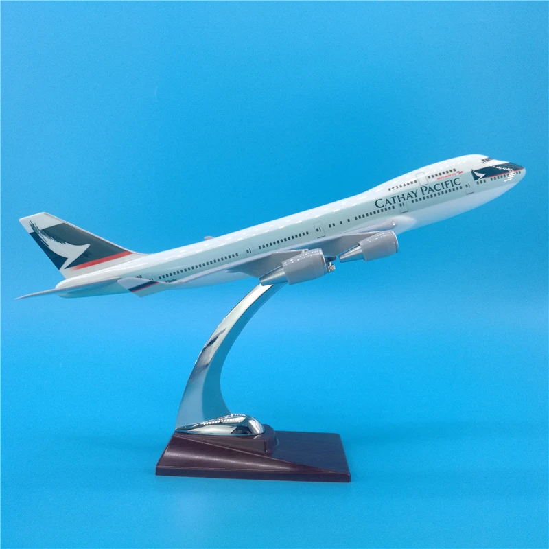 32 см B747 Гонконга CATHAY авиакомпаний дыхательных путей модель аэроплана самолет