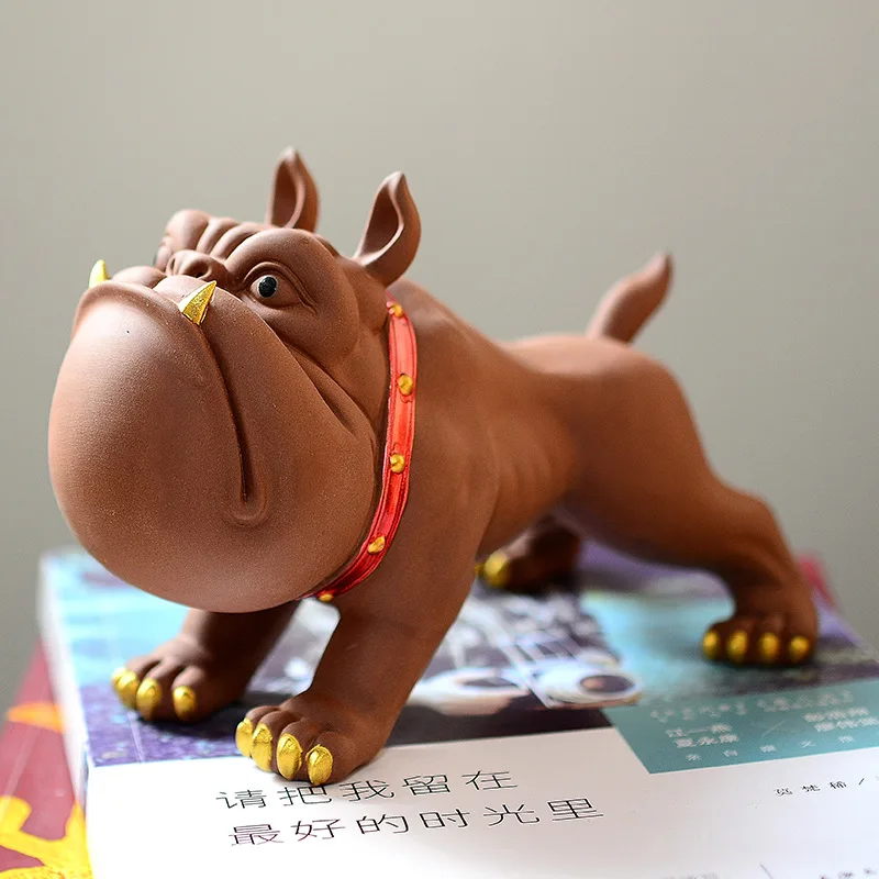

Yixing Zisha Lucky Wangcai Tea Pets Tea Play Decorations Zodiac Dog Lucky Feng Shui Crafts Home Opening Gifts