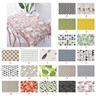 Декоративная скатерть из хлопка и льна, прямоугольная скатерть, покрытие для обеденного стола, скандинавский домашний декор для свадебной вечеринки