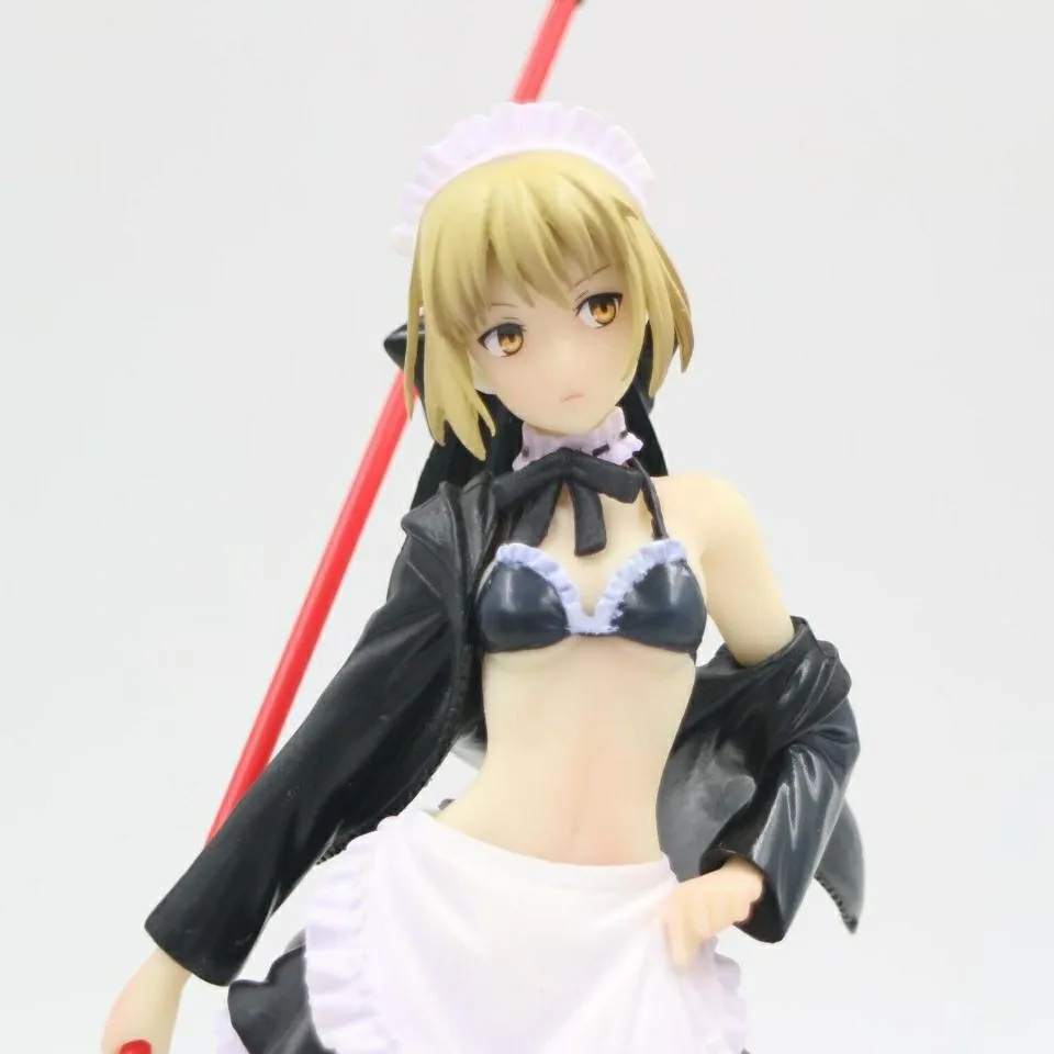 

Fate Stay Night Figure Saber Maid Ver. Fate/Stay Night Saber Anime Action Figure PVC Collectible Model Toy