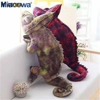 1pc 1m simulation reptiles lizard chameleon plush toys high quality personality animal doll pillow birthday toy for children