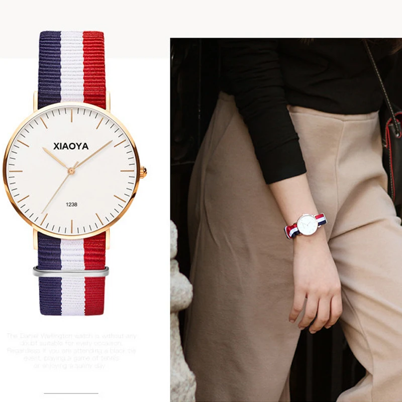 XIAOYA luxury brand COUPLE quartz watch fashion rose gold silver man dw watch style men dress watch 41mm/34mm relogio feminino