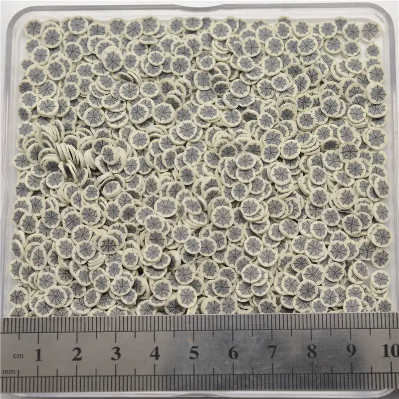 5MM NET 100 г/лот полимера Горячая Полимерная глина декоративная обсыпка Хэллоуин форма призрака для ремесленничество, сделай сам, конфетти Slime блокнот ручной работы - Цвет: 5MM NET