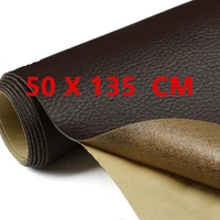leather tape 50 x 135 cm self adhesive leather repair patch for sofas couch furniture drivers seatdark brown