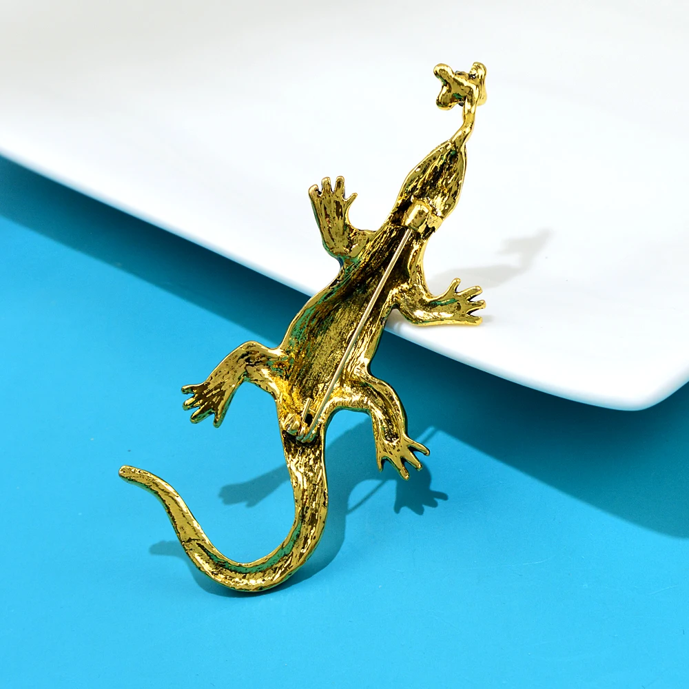 Брошь CINDY XIANG Lizard Preying On Moths стразы булавка Gecko животный дизайн модные ювелирные