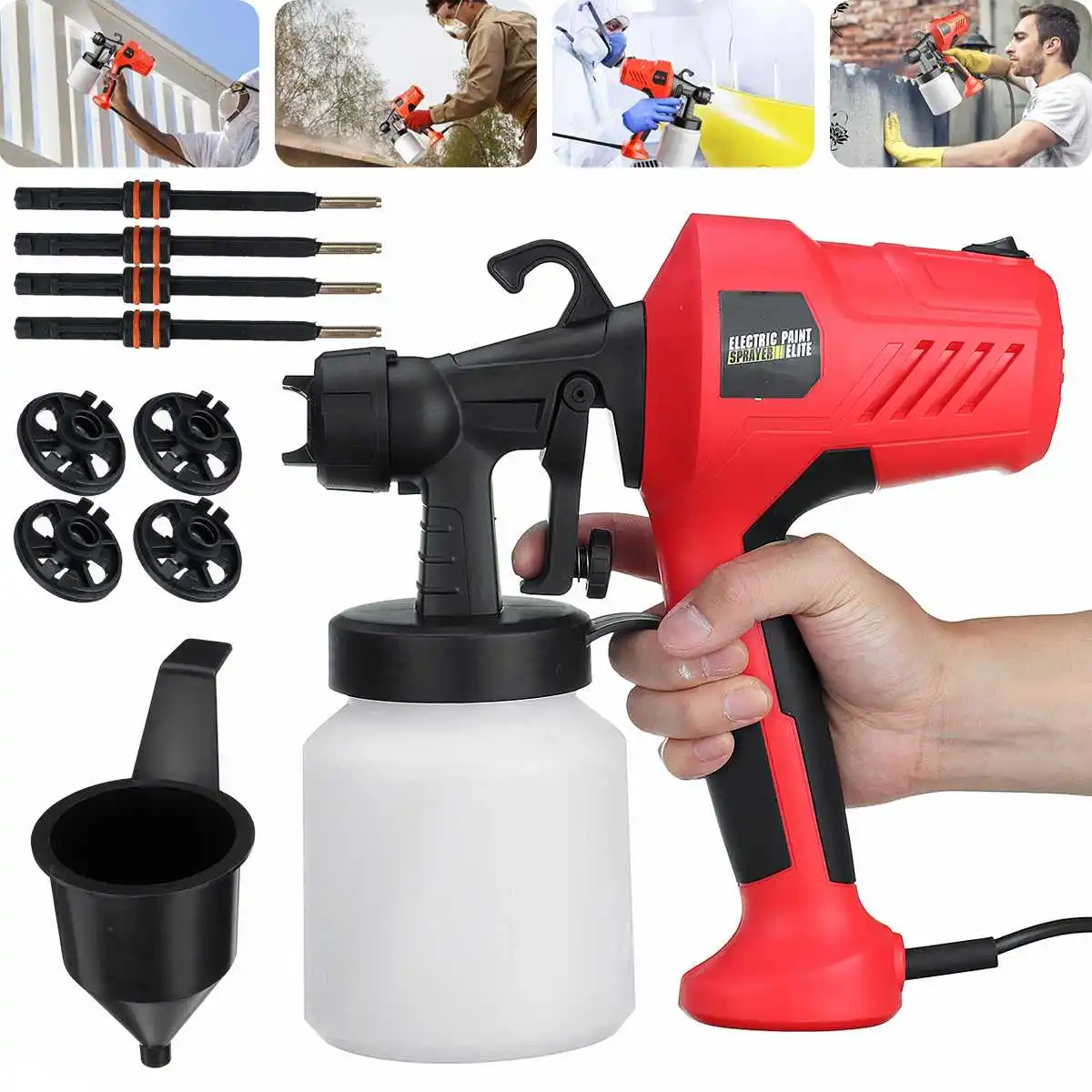 

EU Plug 800W Electric High-pressure Atomizing Spray Gun Portable Formaldehyde Removal Latex Paint DIY Spraying Power Tool