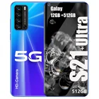 Горячая Распродажа Galay S21 + Ультра мобильных телефонов 12 Гб + 512 Гб 7.3HD дюйм андроид смартфон DVI 24 + 48MP Камера оригина телефон Dual Sim карты