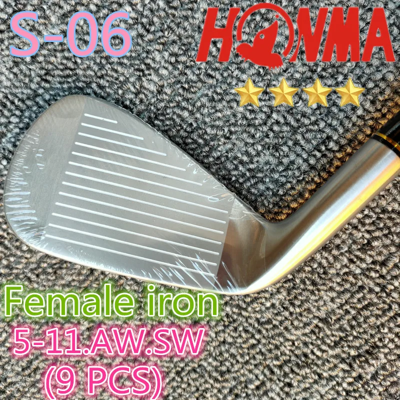 New ladies HONMA golf clubs S-06 golf irons 5-11 P S A graphite shaft L golf club shaft with head cover