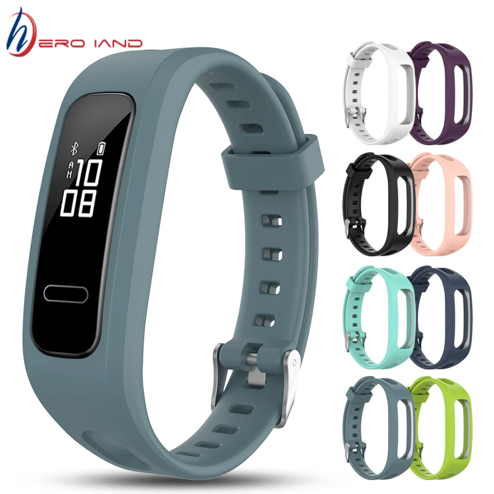 

For Huawei Band 3E & 4E Wrist Strap For Honor Band 4 Running Version Smart Wristbands Watch Accessories Soft Silicone Bracelet