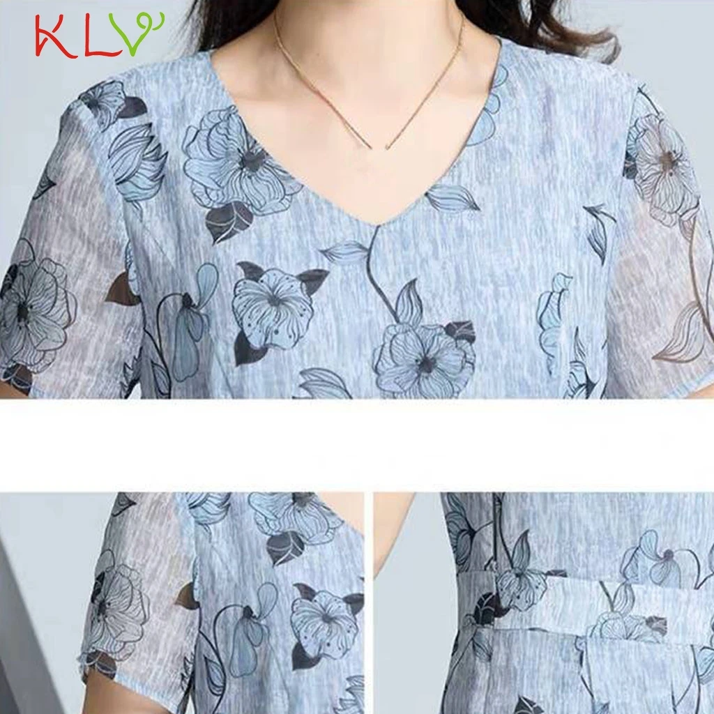 Женское платье с v-образным вырезом коротким рукавом и | Женская одежда