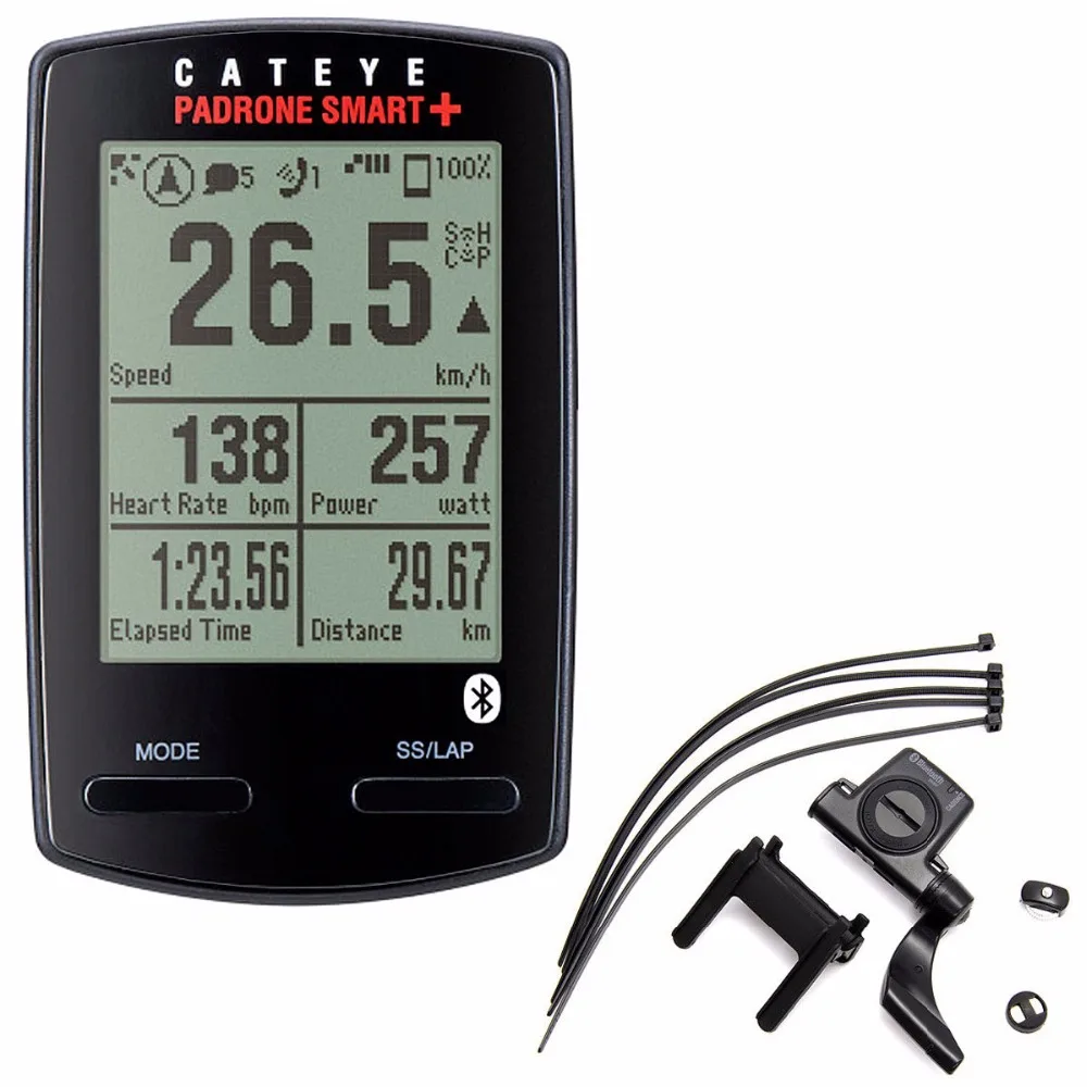 Cateye Padrone Smart+ плюс скорость CC-SC100B цикл компьютерный Каденс HRM