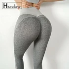 Леггинсы женские бесшовные для занятий йогой, Леггинсы для йоги с высокой талией