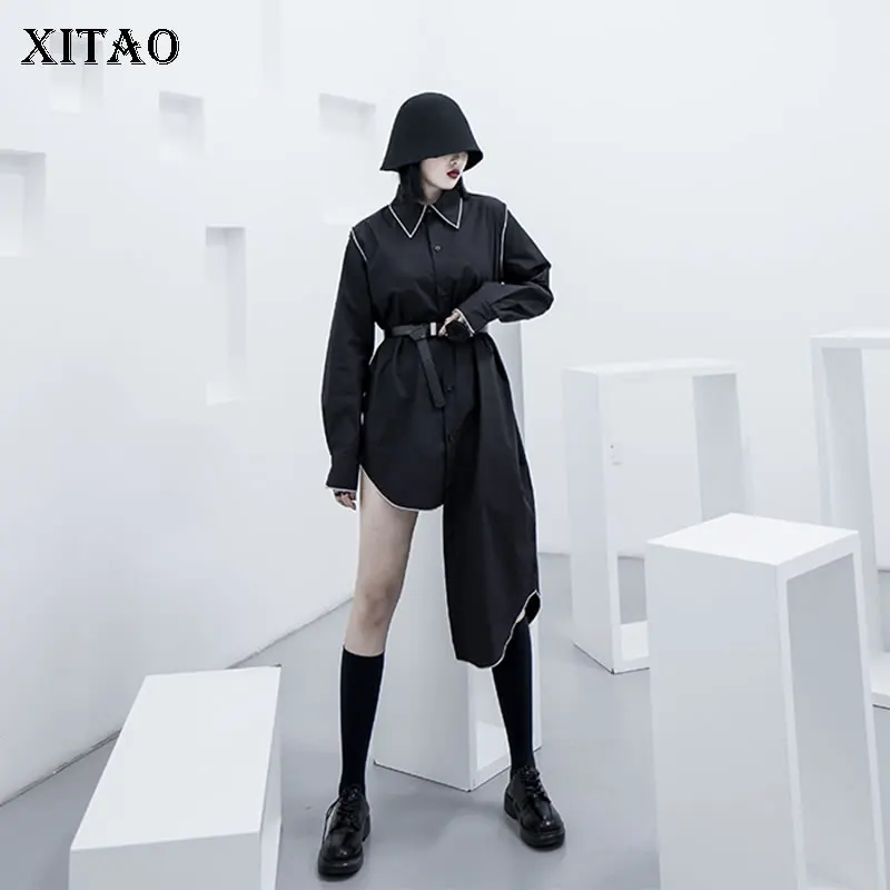 XITAO/необычные женские рубашки Lazy Oaf уличная одежда Женские топы и блузки