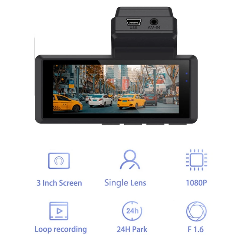 

3Inch Car MINI DVR 1080P Len Dash Camera Night Vision G-Sensor Parking Camera 170 Degree Wide Angle Driving Recorder