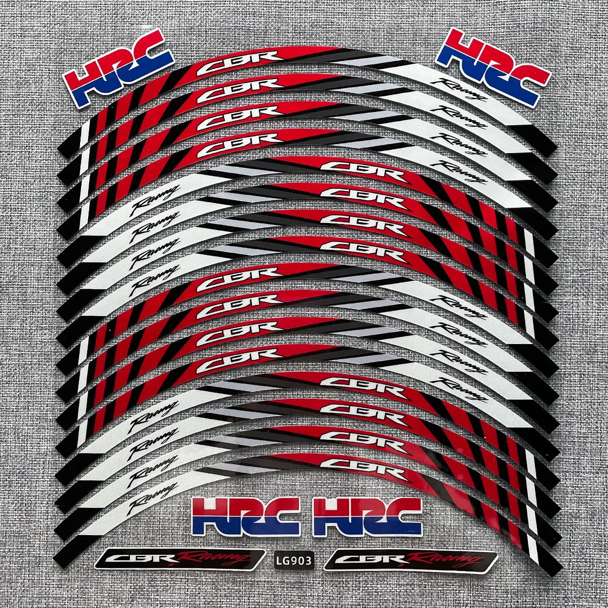 16 полосок 17 дюймов наклейки на колеса мотоцикла светоотражающая лента для обода