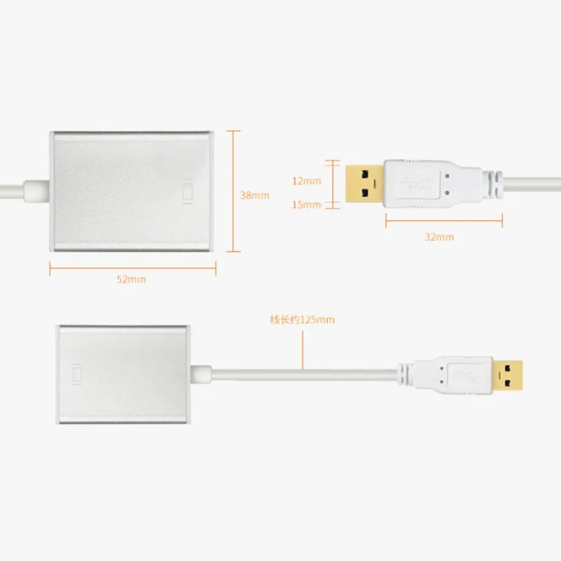 Высокое качество Профессиональный USB 3 0 к HDMI кабель адаптер конвертер для iPhone iPad