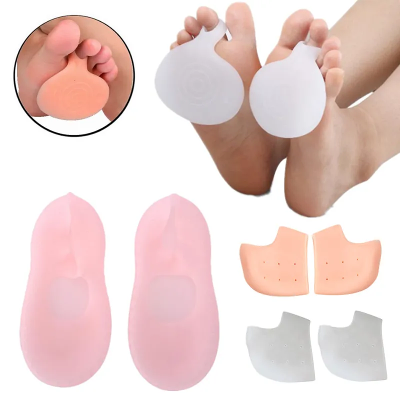 

Anti Crack Breathable Unisex Moisturizing Silicone Hydrating Gel Socks Ballet Half Sole Elastic Toe Pad Foot Protection