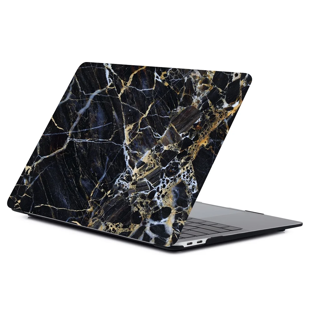 Жесткий чехол с мраморным узором для нового Macbook Air Pro 13 15 дюймов A1932 A1989 A1466 Чехол