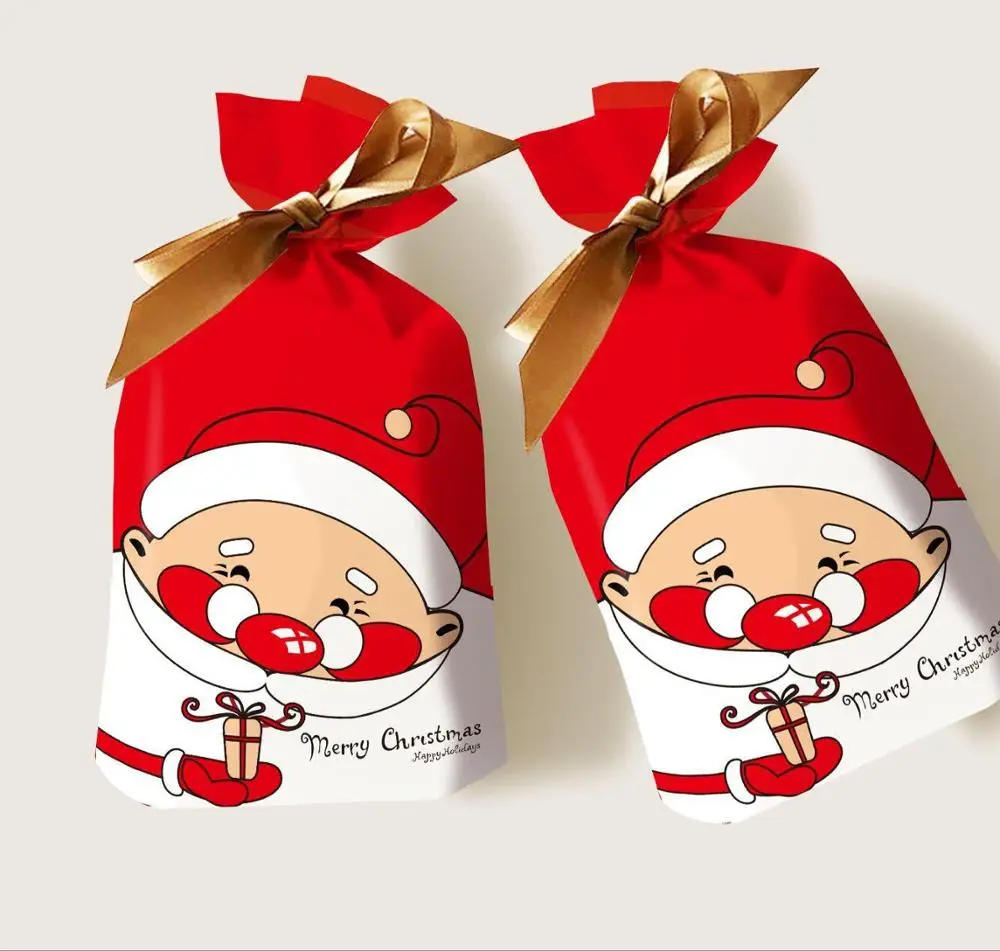 50 шт. конфеты с печеньем и Сантой рождественские подарки упаковка украшения
