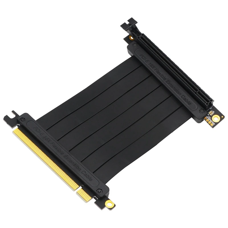 

PCI Express 16X Image Card Extension Cable 20cm 270 Degree GPU Card Extension Cable with Buckle Slot