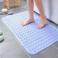 strong suction bathroom mat pvc massage particle foot pad anti slip odorless non toxic bath shower mat modern home decor 3668cm