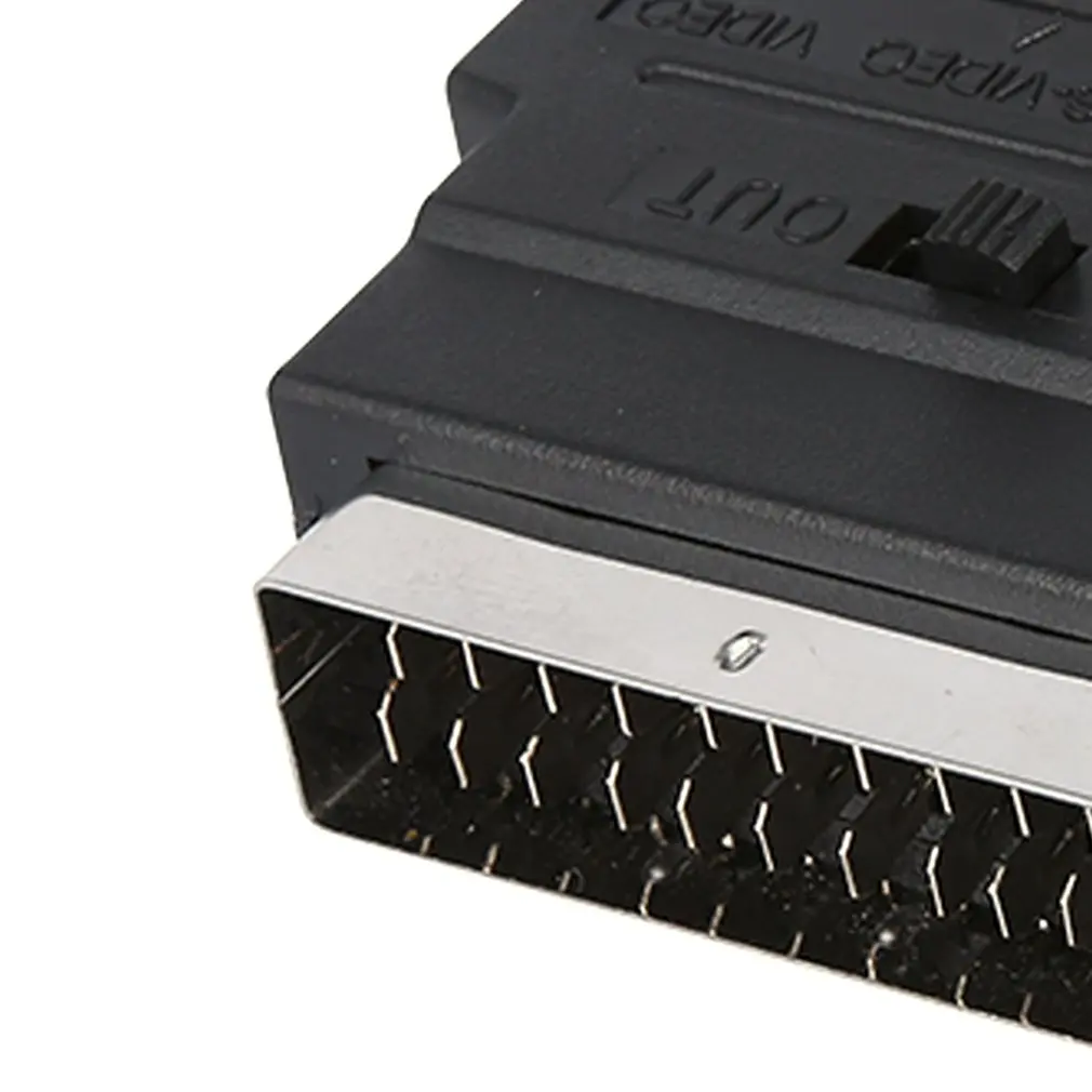 RGB Scart to 3 RCA S-Video адаптер Композитный SVHS AV TV Аудио для видео рекордера ТВ