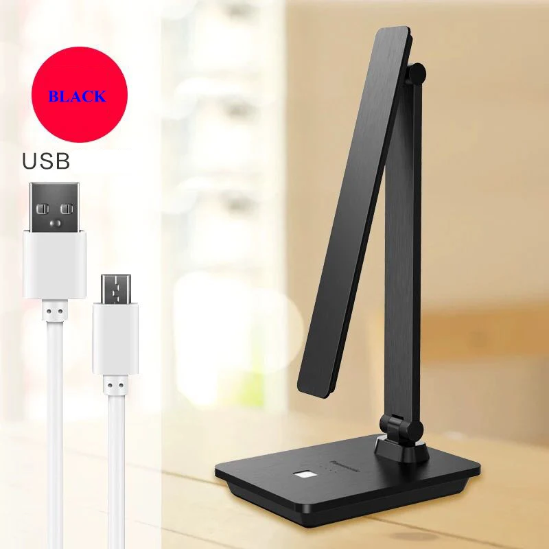 Светодиодная Складная Настольная лампа Panasonic заряжаемый офисный светильник для