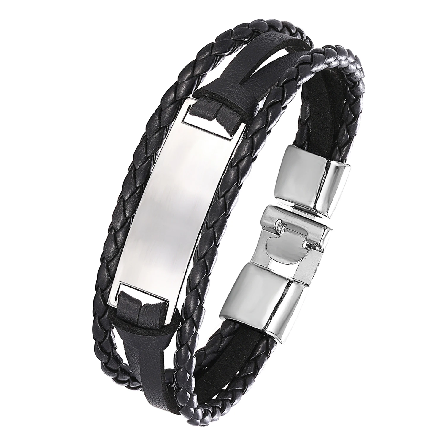 2020 Fashion Bracelet Leather Multi-layer Smooth Men's Women's Retro Punk Rock Lady Alloy Pendant Jewellery | Украшения и