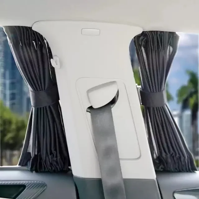 2 x Update 50S 51*39cm Car Styling Adjustable Vehicles Elastic Auto Side Window Sunshade Curtain - Black/Beige/Gray | Автомобили и