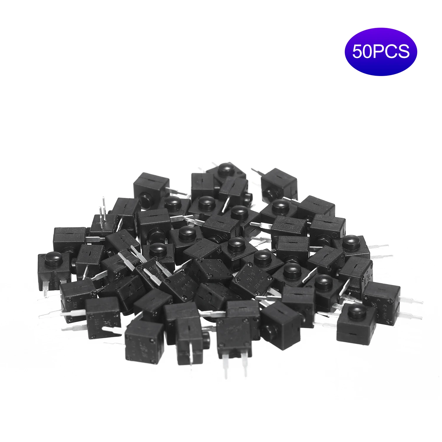 Перезаряжаемый переключатель для фонарика микро-выключатель питания 4 мм 50 шт.